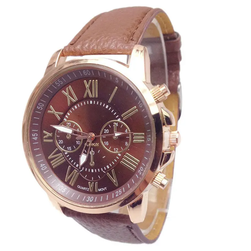 Watch Faux Leather Quartz Watch Women Clock Watches Men Gift Montre Wristwatch Sale Sports Watch 2