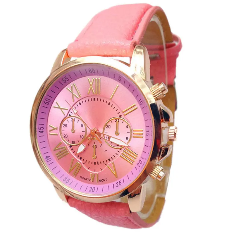 Watch Faux Leather Quartz Watch Women Clock Watches Men Gift Montre Wristwatch Sale Sports Watch 5