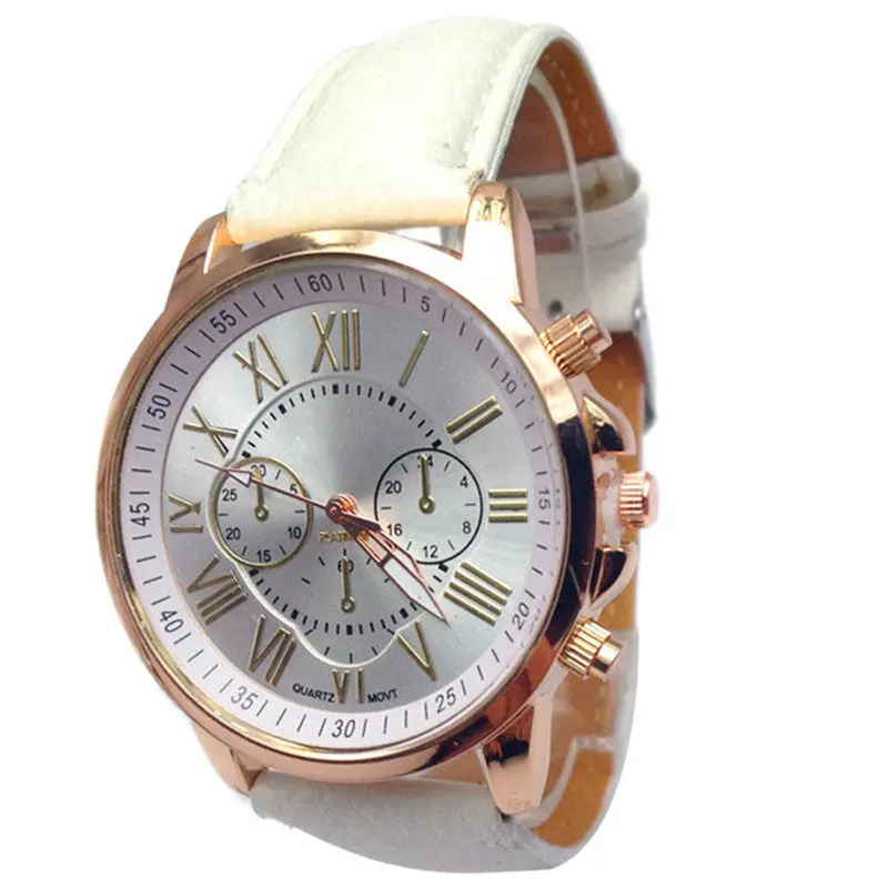 Watch Faux Leather Quartz Watch Women Clock Watches Men Gift Montre Wristwatch Sale Sports Watch 9