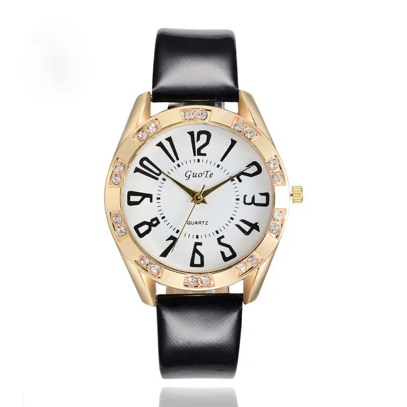Watch Guote Ms Leather Band Watches Business Sport Analog Quartz Date Wrist Watch Montre Feida 1