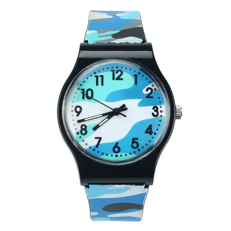 Watch Kids Military Camouflage Cartoon Watch Quartz Watches For Girl Boy Kids Children Clock Relogio Gift 3