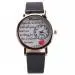 Watch Leisure Clock Letters Number Print Women Ladies Quartz Watches Pu Leather Band Relogio Feminino 1