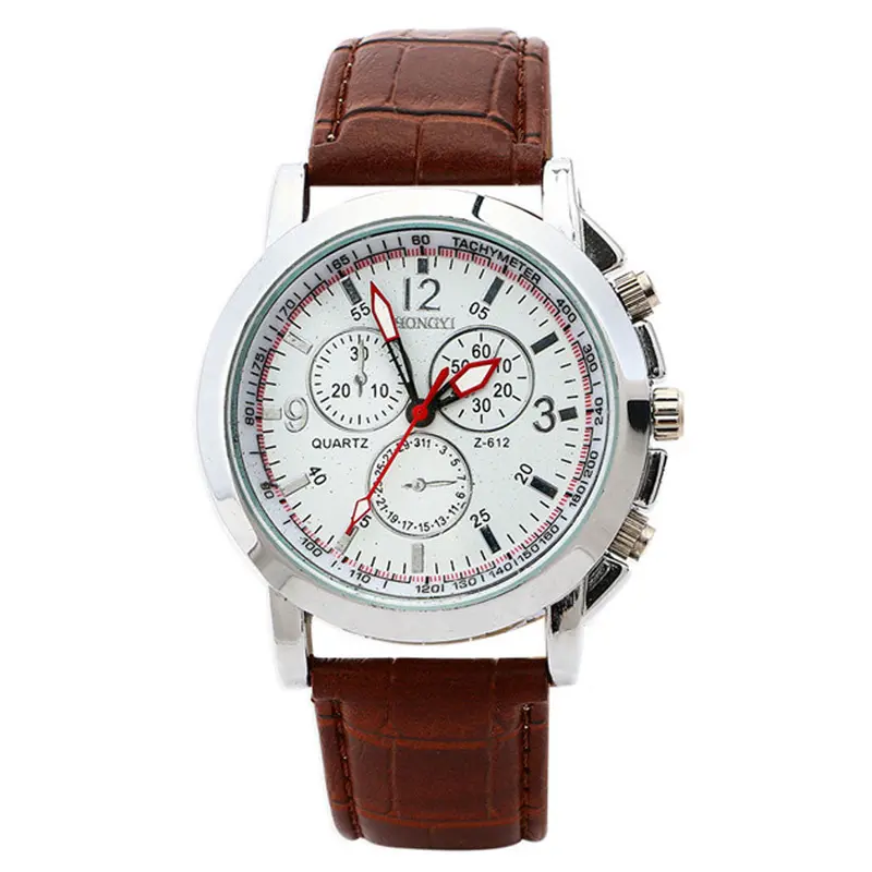Watch Men Military Sports Watches Leather Belts Quartz Wrist Watch Luxury Analog Dial Watches Feida 4