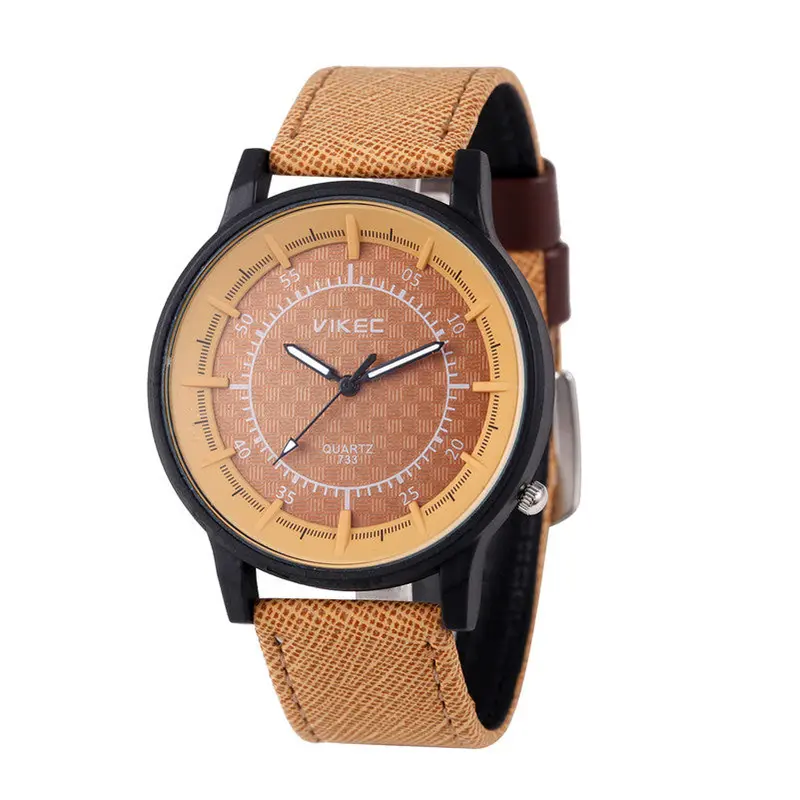 Watch Men Pu Leather Military Casual Analog Quartz Wrist Watches Mens Watches Top Luxury Fast Shipping Feida 2