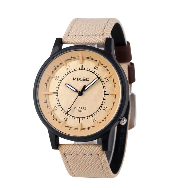 Watch Men Pu Leather Military Casual Analog Quartz Wrist Watches Mens Watches Top Luxury Fast Shipping Feida 5