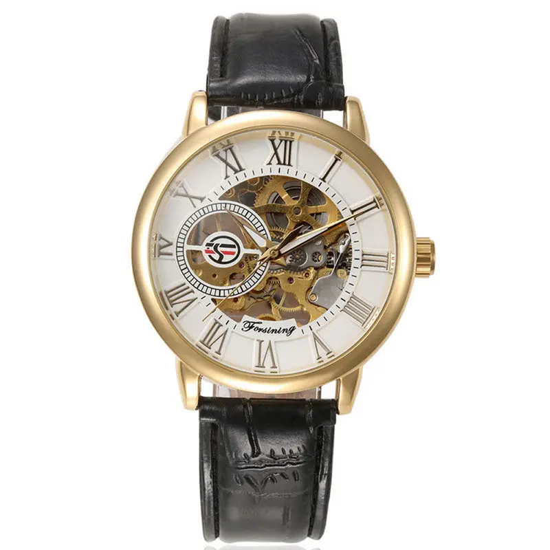 Watch Men Top Luxury Steampunk Skeleton Military Army Relogio Masculino Automatic Mechanical Watch Clock 2