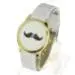 Watch Reloj Mujer Mustache Faux Leather Quartz Women's Wrist Watch Saat Fast Shipping Feida 2