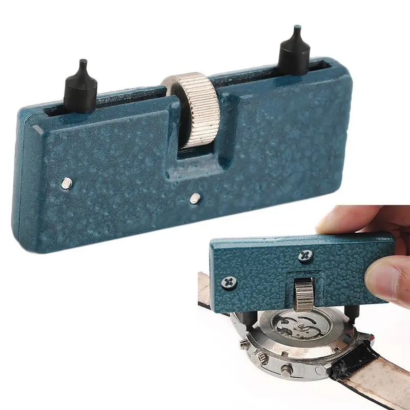 Watch Repair Tool Kit Adjustable Back Case Opener Cover Remover Screw Watchmaker Open Battery Change 1