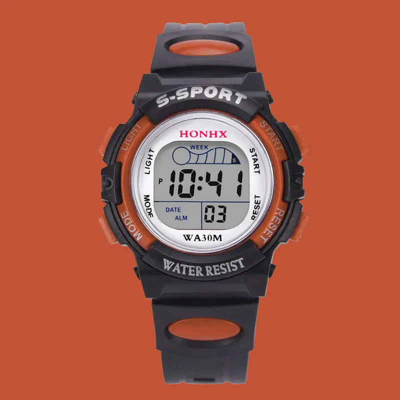 Watch Top Luxury Children Boys Clock Digital Led Relogio Watches Kids Alarm Date Gift 3