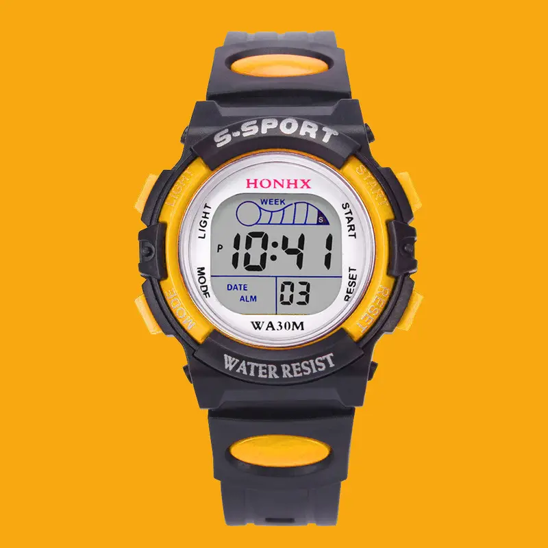Watch Top Luxury Children Boys Clock Digital Led Relogio Watches Kids Alarm Date Gift 5