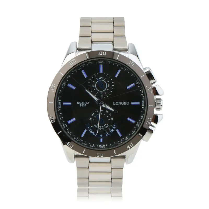 Watch Topluxury Business Casual Stainless Steel Sport Waterproof Wrist Watchquartz-Watch Relogio Masculino 1