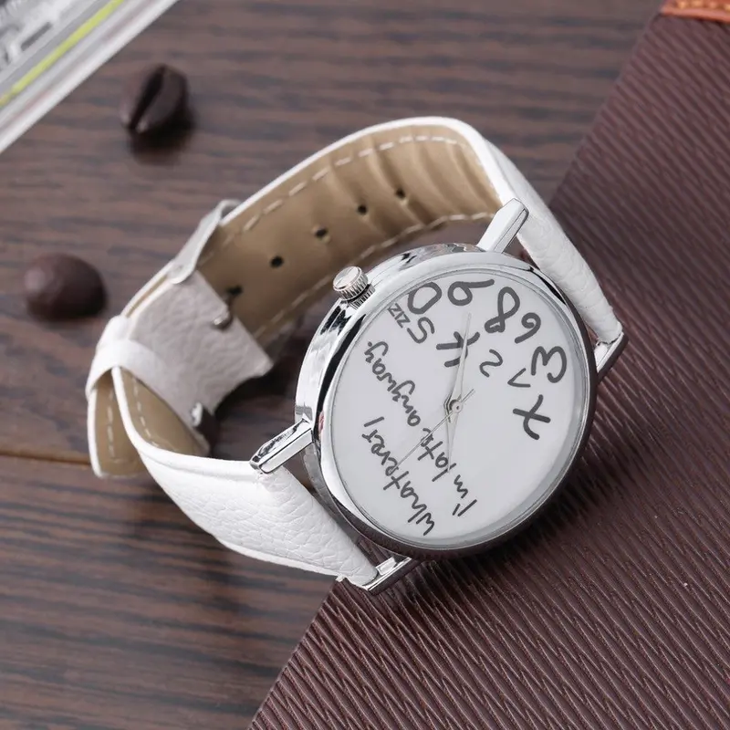 Watch Whatever I Am Late Anyway Wrist Watches Gifts Dressing Wristwatches Giftworldwise 1