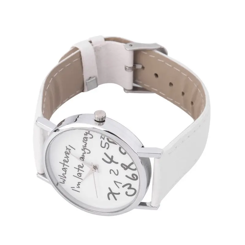Watch Whatever I Am Late Anyway Wrist Watches Gifts Dressing Wristwatches Giftworldwise 2