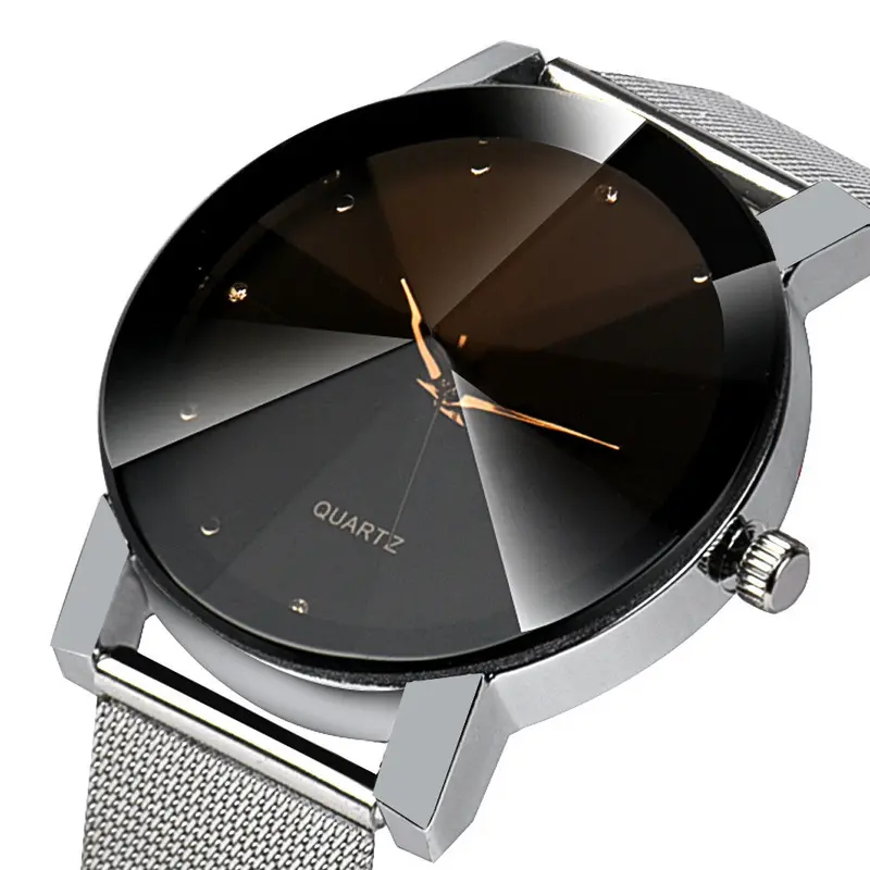 Watch Women Crystal Stainless Steel Analog Quartz Wrist Watch Bracelet Ladies Watches Fast Shipping Feida 2