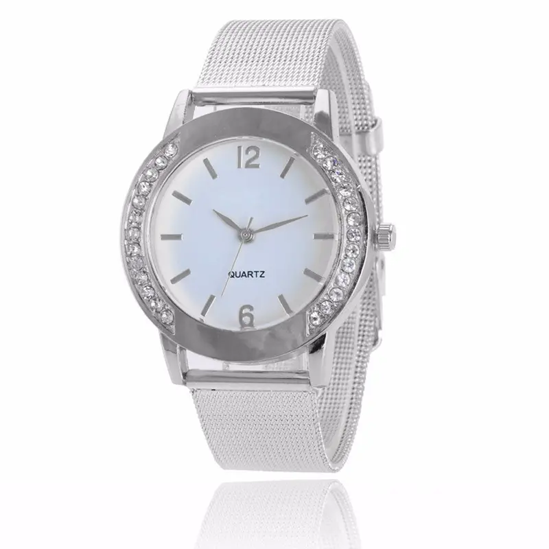 Watch Women Dress Crystal Stainless Steel Quartz Watch Montre Clock Women Ladies Watches Feida 1