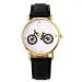 Watch Women Ladies Famous Wristwatch Clock Casual Gift Cartoon Bicycle Pattern Relogio Feminino 2