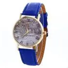 Watch Women Map Pattern Dress Clock Pu Leather Bracelet Relogio Feminino Gift 3
