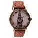 Watch Women Watches Luxury Retro Clock Tower Cowboy Leather Band Analog Quartz Relogio Feminino 2