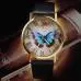Watch Womens Butterfly Style Pu Leather Band Analog Quartz Wrist Watch Relojes Mujer 2