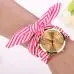 Watches For Girls Stripe Floral Cloth Quartz Dial Women Bracelet Watch Wristwatch Dress Watches Clock Montre Feida 2
