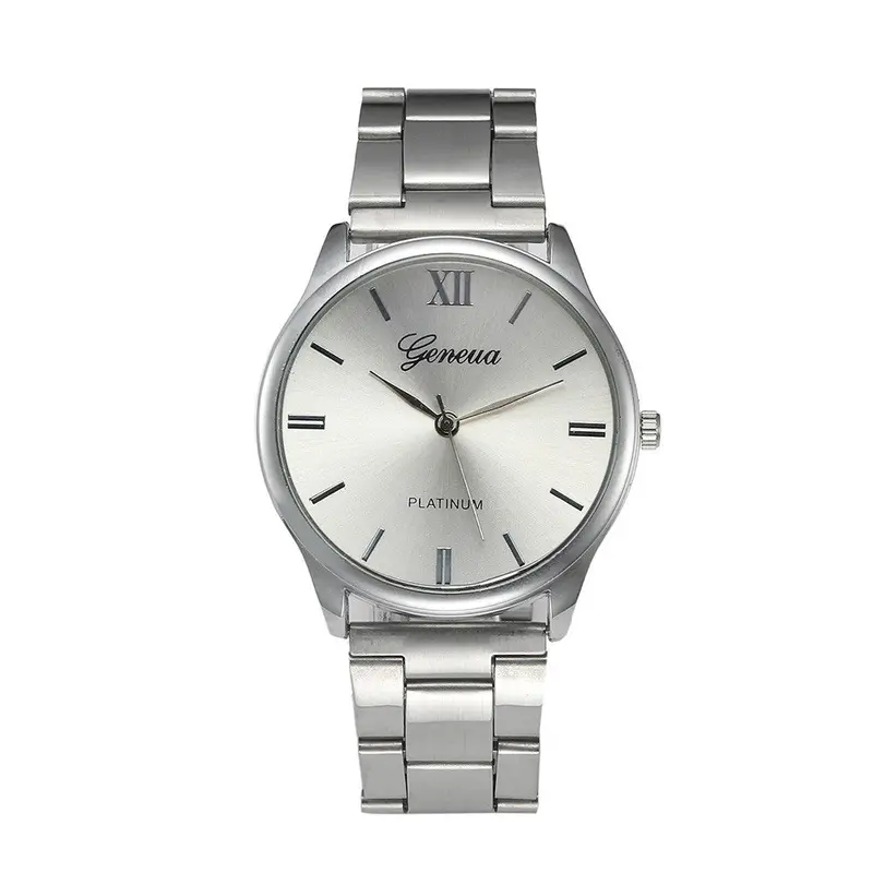 Watches Men Geneva Top Luxury Military Army Silver Clock Stainless Steel Analog Relogio Masculino 1