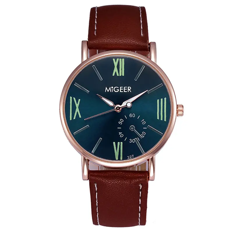 Watches Men Top Luxury Relogio Masculino Military Army Pu Leather Band Analog Watch Clock Gift 2