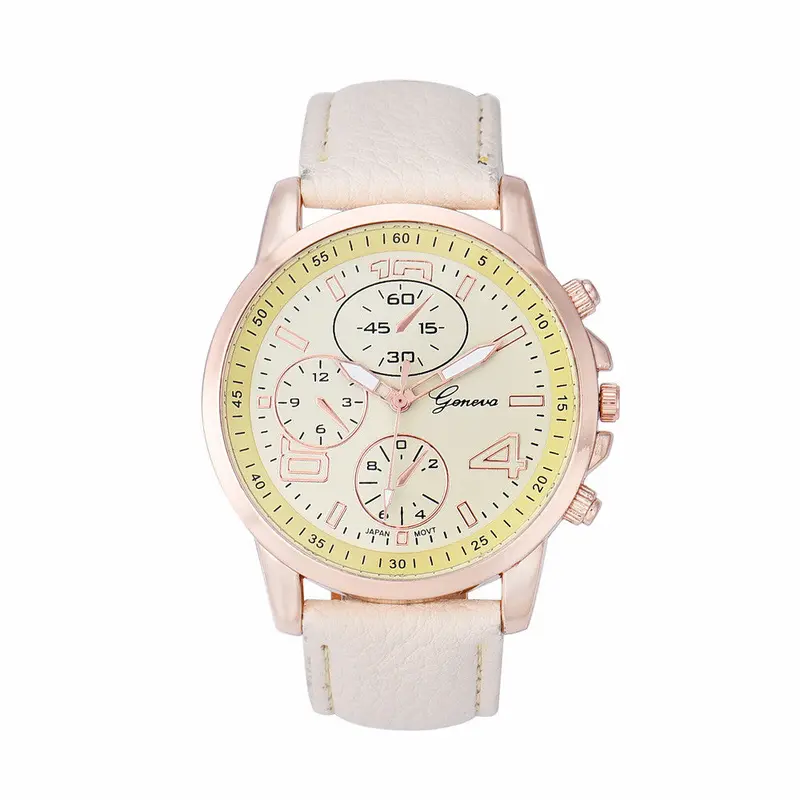 Watches Women Geneva Luxury Watch Lady Girl Dress Watches Leather Analog Quartz Montre Casual Relogio 1