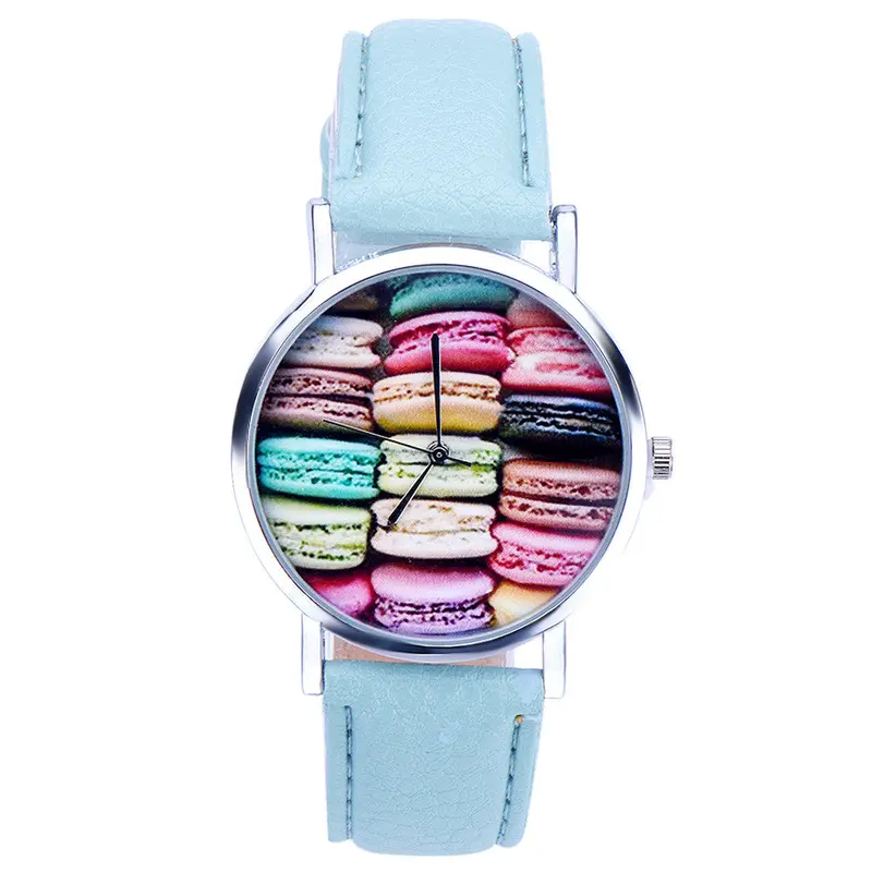 Watches Women Girls Watch Cute Pattern Relogio Leather Quartz Wrist Watch Students' Montre Reloj 1