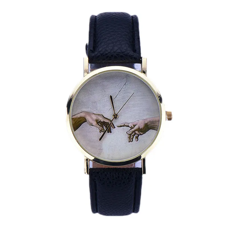 Watches Women Leather Watch Vintage Watch Dress Watches Printed Retro Relogio Reloj Montre 1