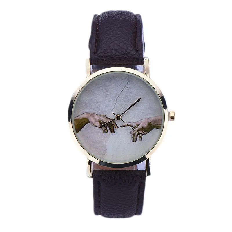 Watches Women Leather Watch Vintage Watch Dress Watches Printed Retro Relogio Reloj Montre 2