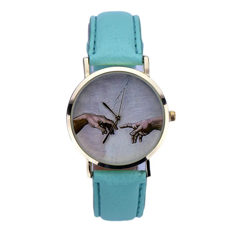 Watches Women Leather Watch Vintage Watch Dress Watches Printed Retro Relogio Reloj Montre 3