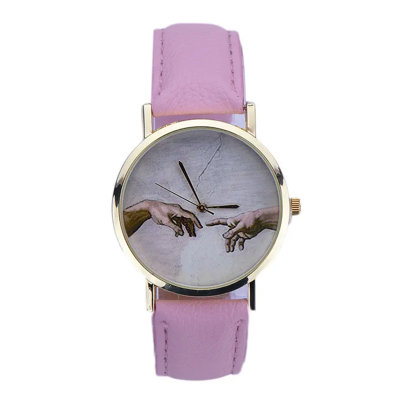 Watches Women Leather Watch Vintage Watch Dress Watches Printed Retro Relogio Reloj Montre 4