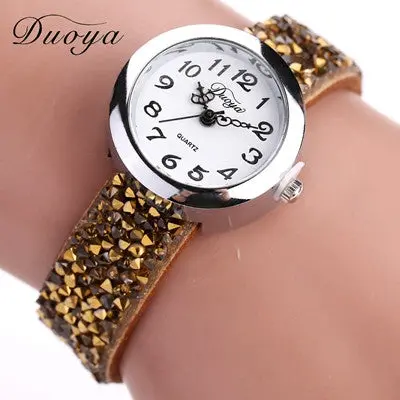 Watches Women Luxury Crystal Women Bracelet Quartz Wristwatch Rhinestone Clock Ladies Dress Reloj Mujer Gift 3