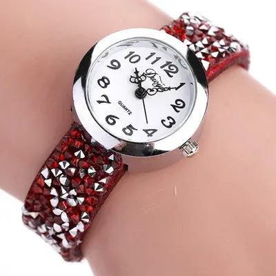 Watches Women Luxury Crystal Women Bracelet Quartz Wristwatch Rhinestone Clock Ladies Dress Reloj Mujer Gift 4