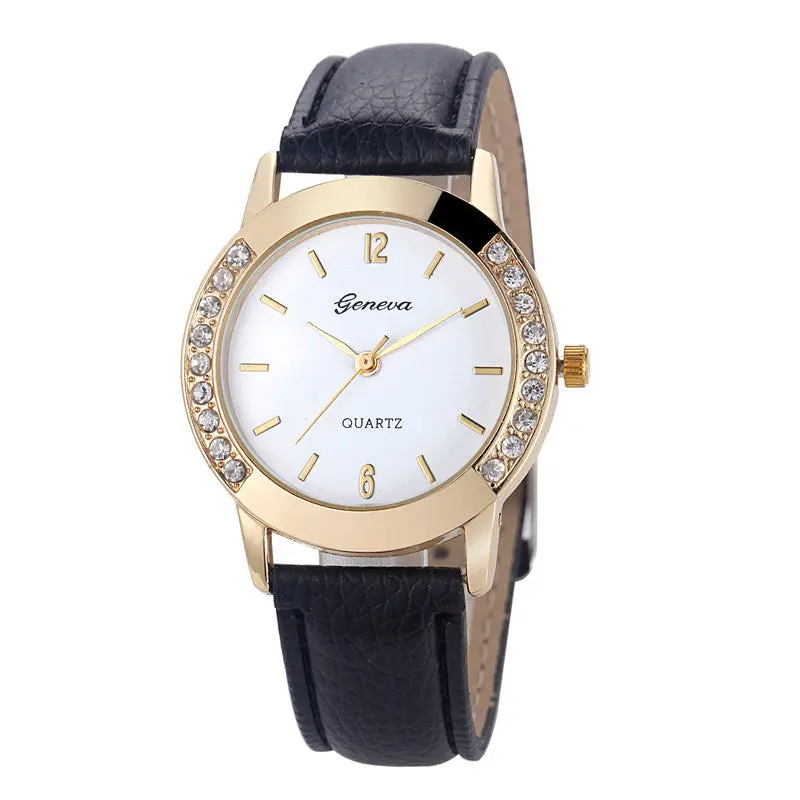 Watches Women Luxury Wristwatch Clock Wrist Watch Lady Quartzwatch Crystal Hour Montre Relogio Feminino 1