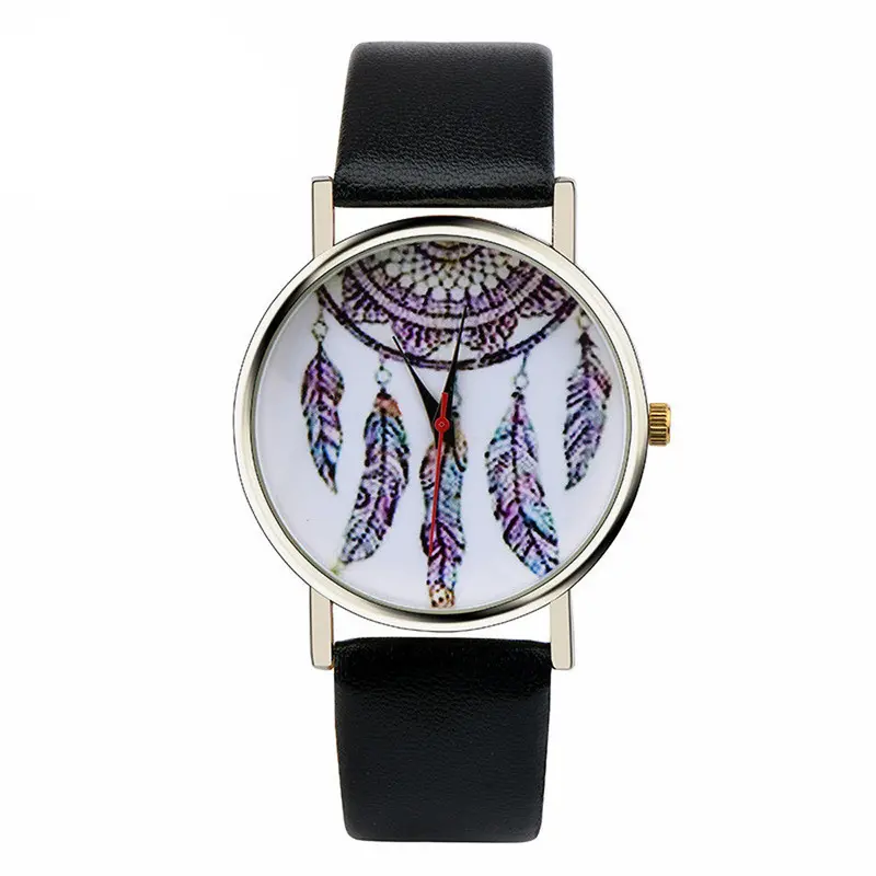Watches Women Pu Leather Band Analog Quartz Wrist Dress Watch Relogio Feminino 2