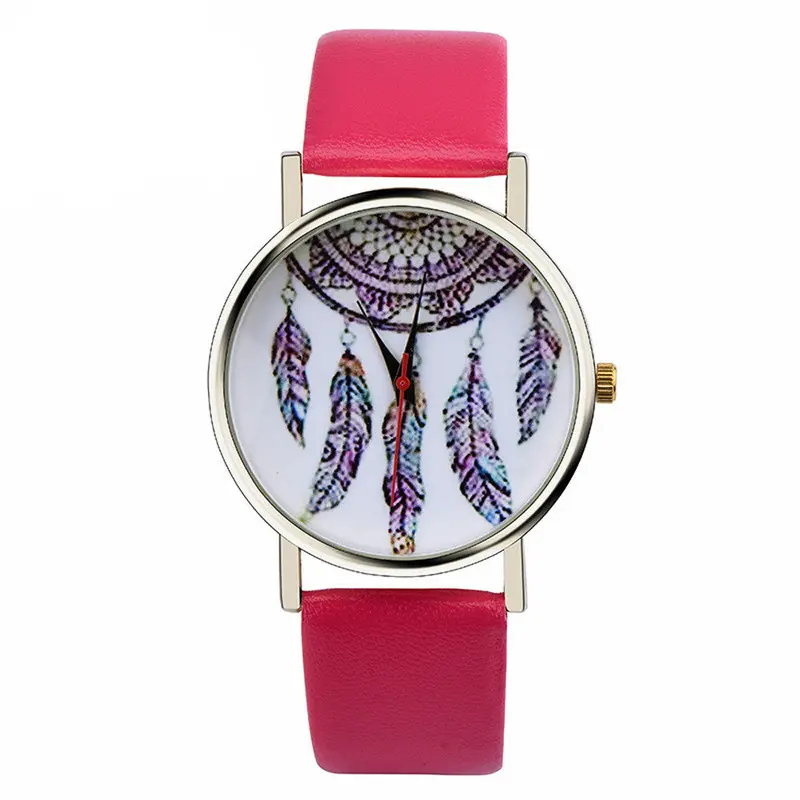 Watches Women Pu Leather Band Analog Quartz Wrist Dress Watch Relogio Feminino 3