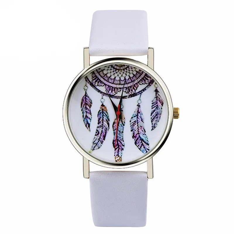 Watches Women Pu Leather Band Analog Quartz Wrist Dress Watch Relogio Feminino 5