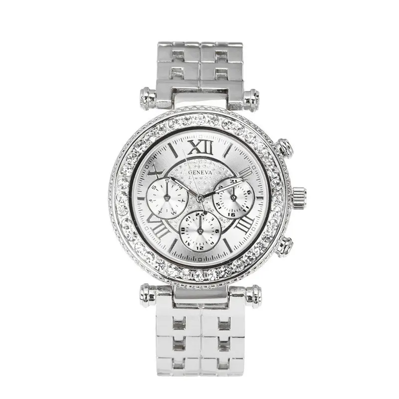Watches Women Watch Silver Steel Quartz Watch Diamonds Wrist Watches For Women Dress Wristwatches Feida 1