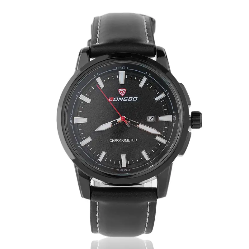 Watchesluxurious Casual Waterproof Pu Leather Strapanalog Quartz Watches With Calendar 1