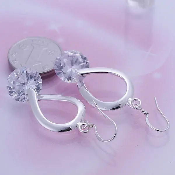 Water Drop Drop Earings Silver Plated Jewelry Earrings Silver Plated Earrings 175 2