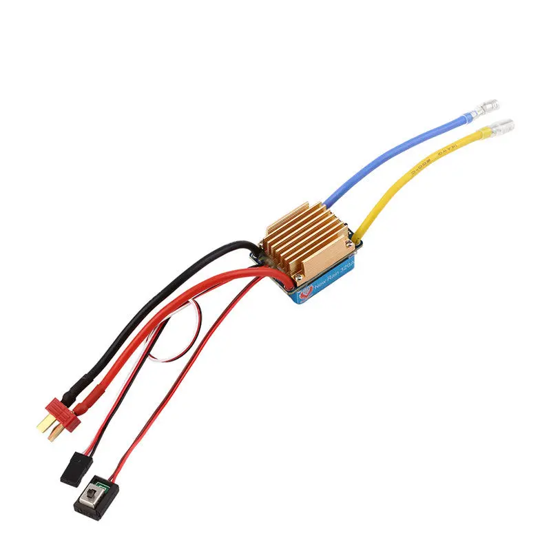 Waterpro Brushed Esc 320A 3S 5V 3A Bec T-Plug For 1/10 Rc Car 1