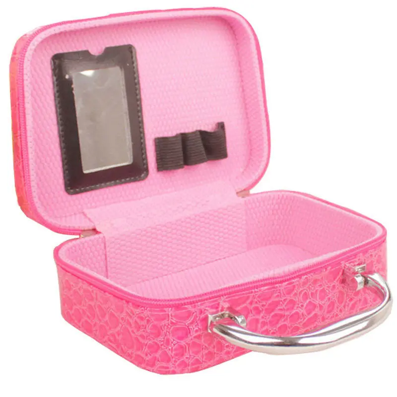 Waterpro Makeup Case Pu Leather Travel Organizer Cosmetic Bag For Women Large Necessaries Make Up Case Wash Toiletry Bag 1