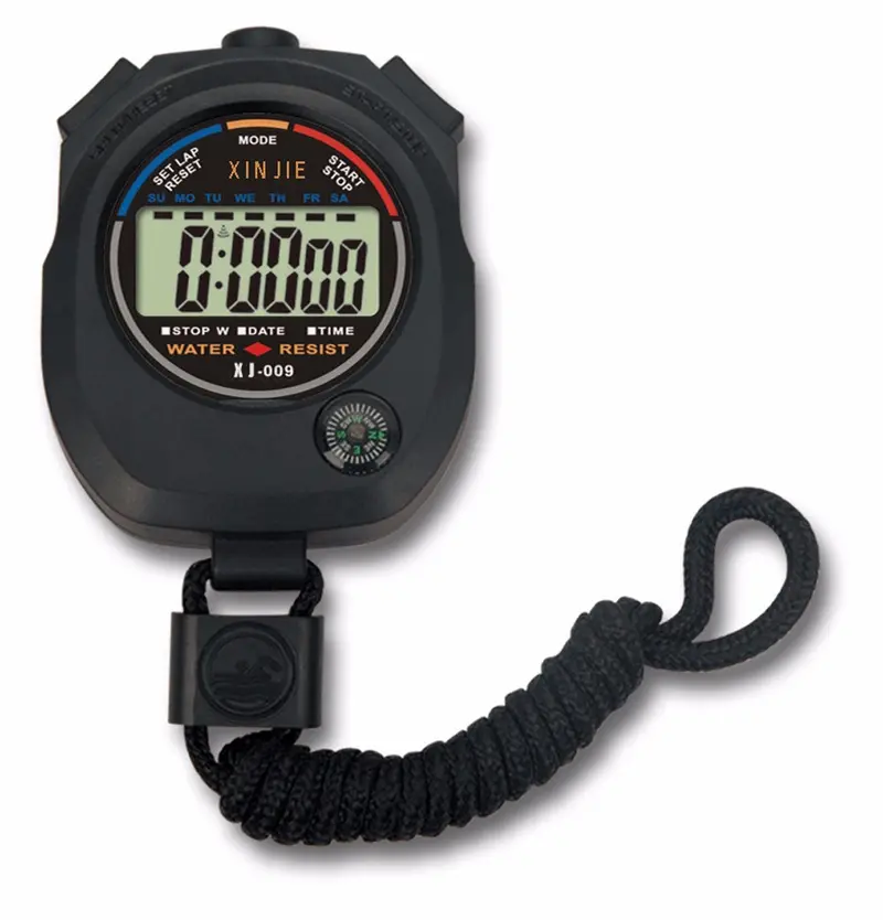Waterproof Digital Lcd Stopwatch Chronograph Timer Hour Meter Counter Sports Alarm Stopwatch Feida 1