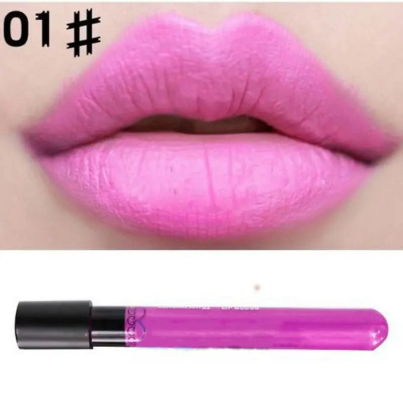 Waterproof Elegant Daily Color Lipstick Matte Smooth Lip Stick Lipgloss Long Lasting Sweet Girl Lip Beauty Makeup 1