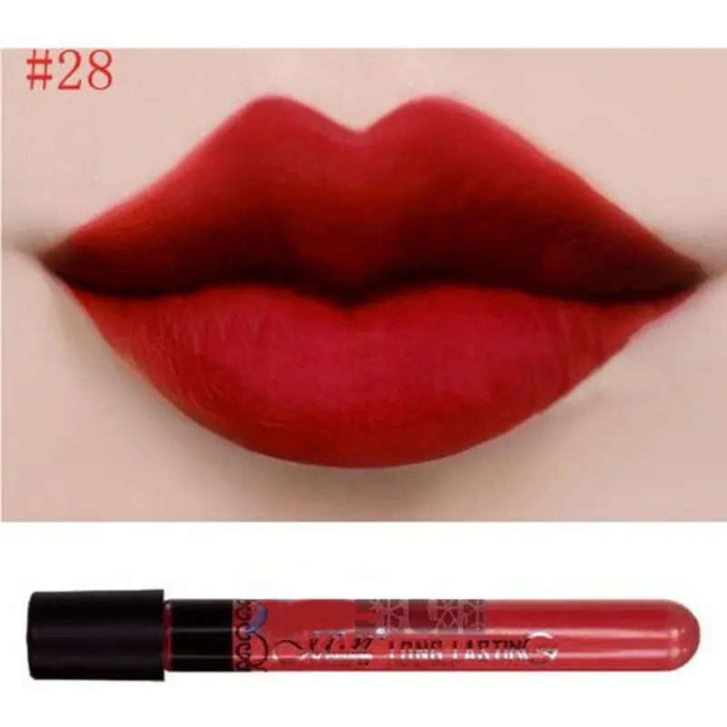 Waterproof Elegant Daily Color Lipstick Matte Smooth Lip Stick Lipgloss Long Lasting Sweet Girl Lip Beauty Makeup 3