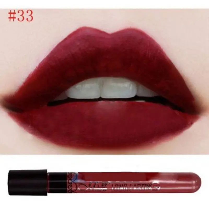 Waterproof Elegant Daily Color Lipstick Matte Smooth Lip Stick Lipgloss Long Lasting Sweet Girl Lip Beauty Makeup 8