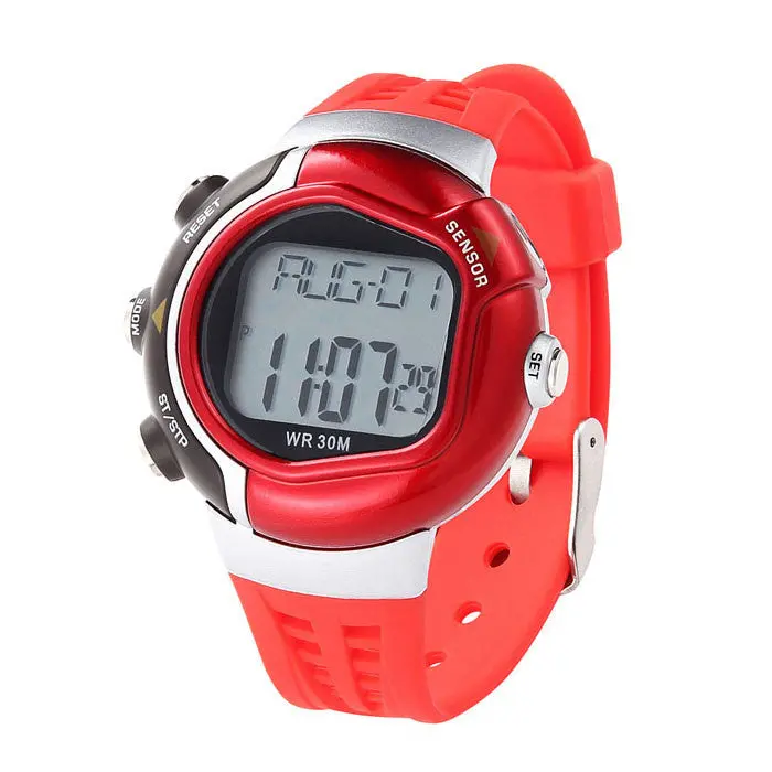 Waterproof Fitness Clocks Heart Rate Monitor Sport Watch Led Display Calories Counter Multifunctions 1