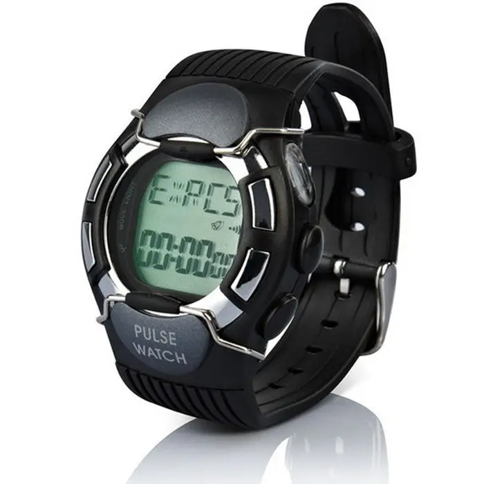 Waterproof Heart Rate Monitor Calorie Pulse Sport Watch With Colock Black Feida 1