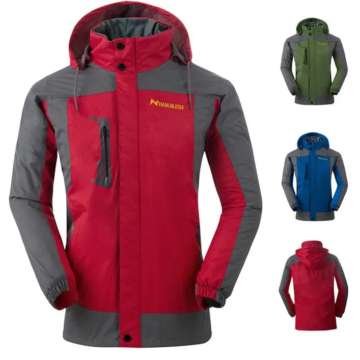 Waterproof Windproof Keep Warm Coats Mixed Color Hooded Casual Loose Jackets Pizex 1
